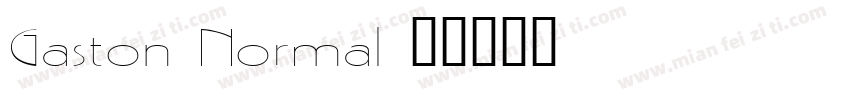 Gaston Normal字体转换